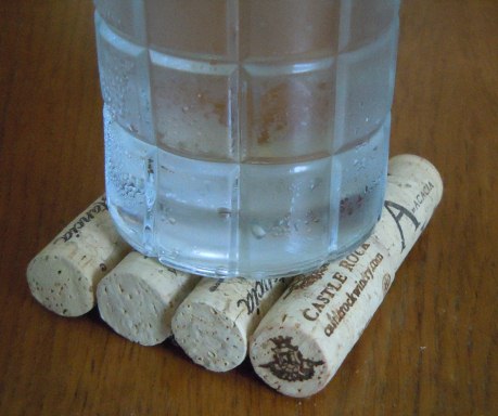 how to make wine cork coasters